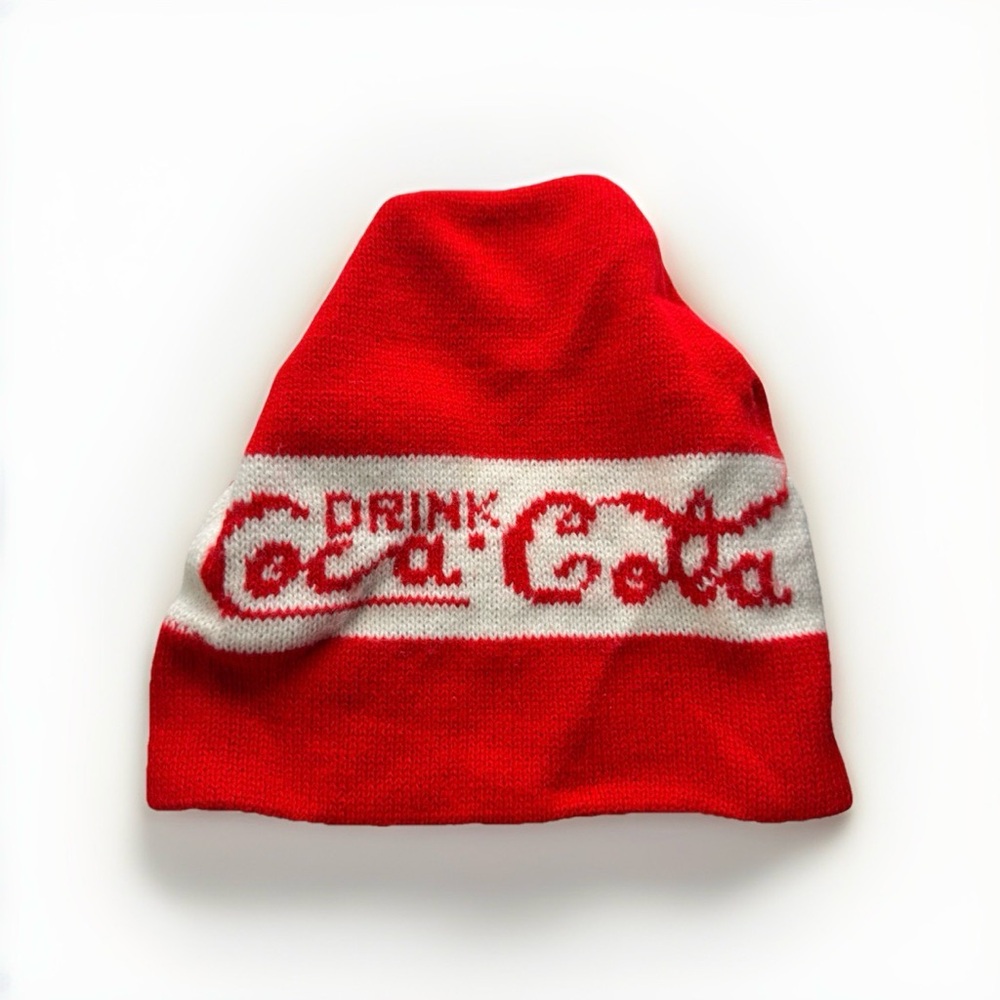 Vintage Marquesa Coca-Cola “Drink‎ Coca-Cola” Knit Tuque Beanie Hat Canada